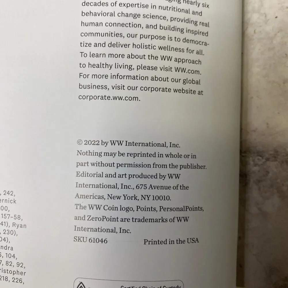 Best Of WW (Weight Watchers) Volume 2 Cookbook 2022 256 Pages